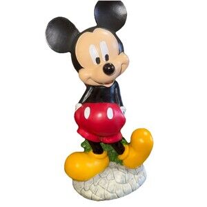 Disney Mickey Mouse Garden Statue Lawn Ornament Poly-Resin Indoor/Outdoor Decor